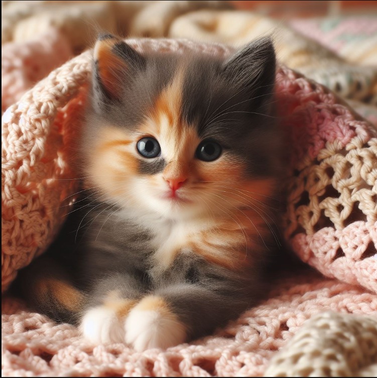 Cat coaster crochet pattern